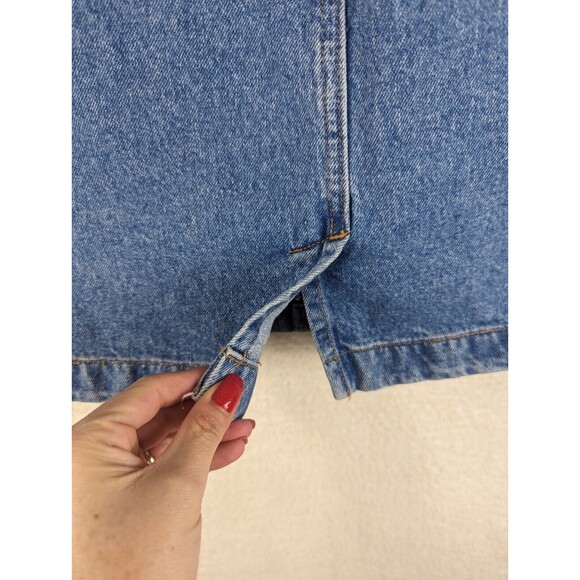 Gap Sz 14 Vintage Denim Blue Jean Skirt  100% Cotton Y2K 90s - Picture 6 of 9